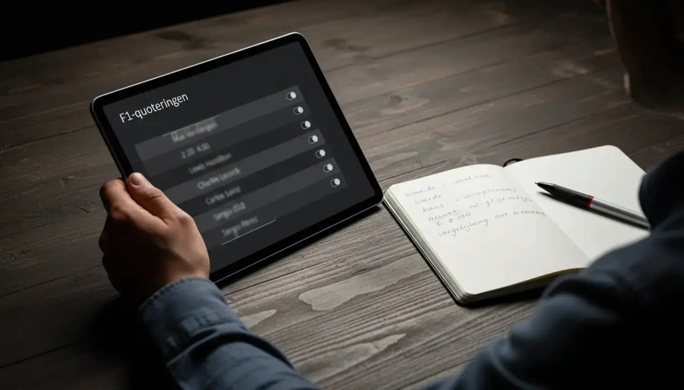 Formule 1 odds en quoteringen — value herkennen bij F1 weddenschappen