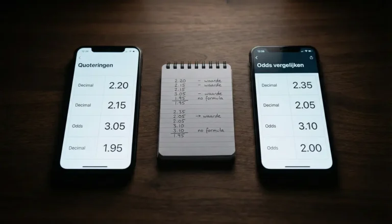 Twee smartphoneschermen naast elkaar met verschillende F1-quoteringen