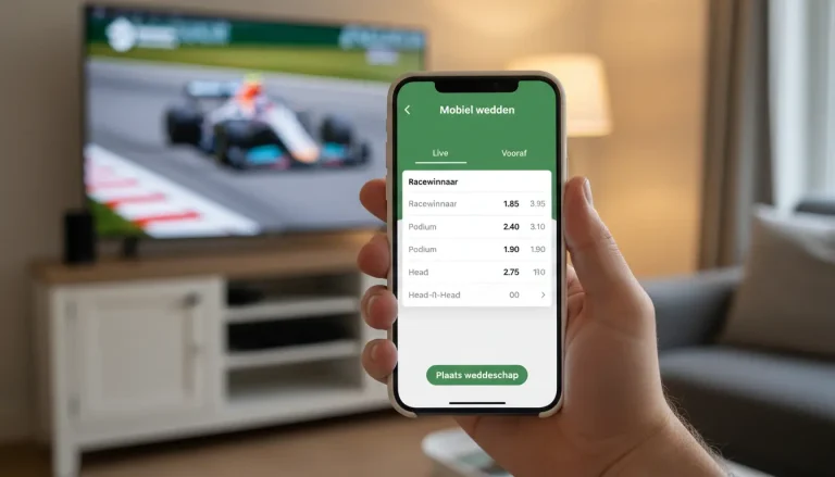 Mobiel wedden op Formule 1 via smartphone app